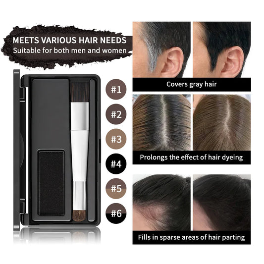 Lakerain Hair Dye Palette & Brush – Root & Grey Coverage Root Cover Up Palette Oasis Select