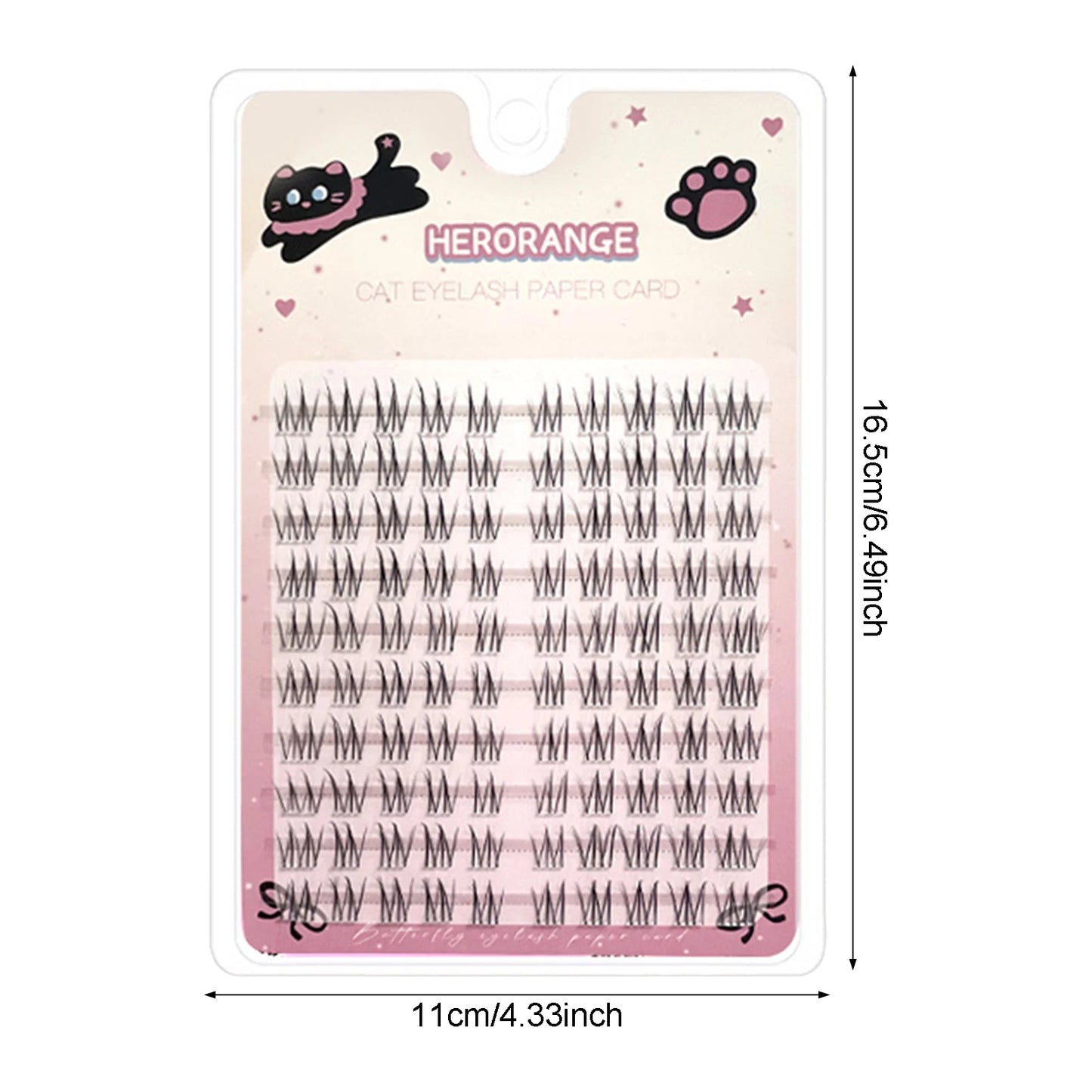Natural Black Long-lasting Girl Group Fake Lashes 3D Diy Wispy Fluffy Eyelash Extension Perfect Enlarge Your Eyes Makeup Tools Peaceful Pleasures Health and Wellness 10Rows Glue