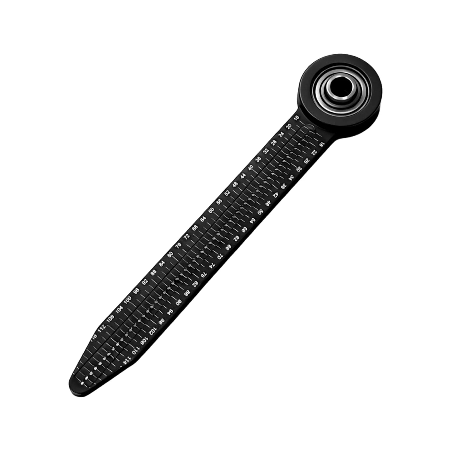 Portable Woodworking Hole Ruler Multi-Purpose 360 Degree Rotating Circular Drawing Tool for Engineering Carpentry Design Peaceful Pleasures Health and Wellness Black