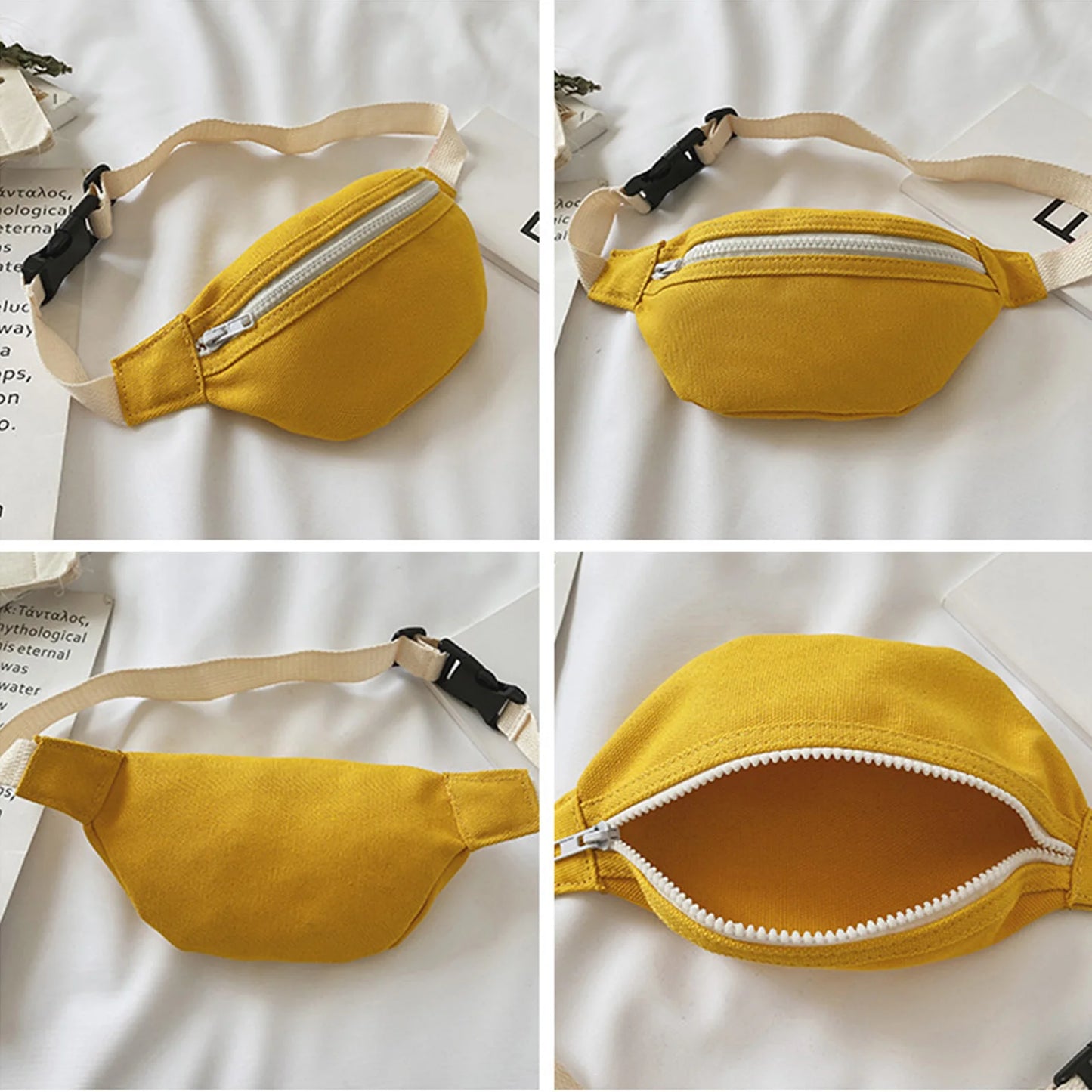 Kids Waist Bag Lightweight Polyester School Outdoor Travel Bag with Adjustable Strap Crossbody Chest Pack for Boys and Girls Peaceful Pleasures Health and Wellness