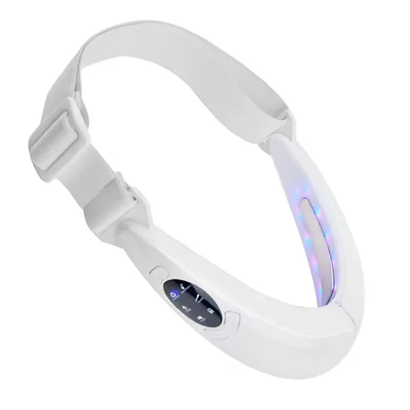 Personal V Shape Face Lift Meter Chin Ems Facial Massager Rf Lifting V Line up Beauty Tool Skincare Instrument Face Massager Peaceful Pleasures Health and Wellness WHITE