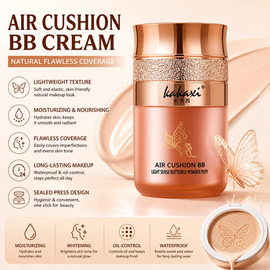 Air Cushion BB Cream Foundation & Concealer – Hydrating Oil-Control BB Cream Foundation Peaceful Pleasures Health and Wellness