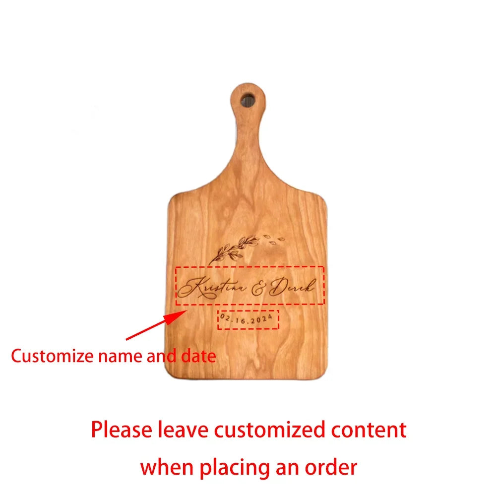 Personalized Cutting Board Charcuterie Board Wedding Gift Engagement Bridal Shower Gift Housewarming Gift Newlywed Kitchen Decor Peaceful Pleasures Health and Wellness custom Board 1pcs30.5x15x1.5cm