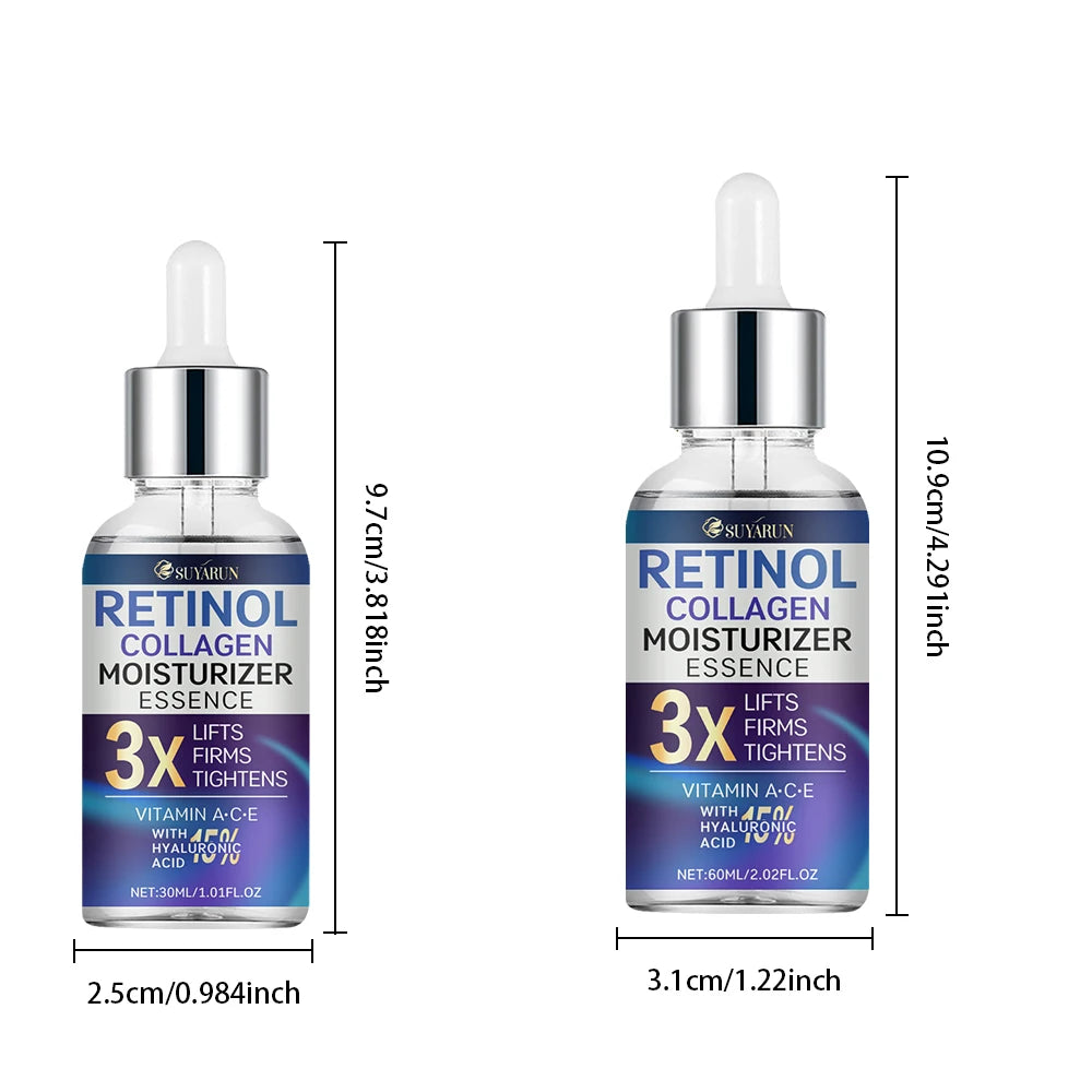 SUYARUN Retinol Collagen Anti-Aging Serum - Firming, Anti-Wrinkle, Hydrating, Elasticity Boost, 30ml for Women & Men. Peaceful Pleasures Health and Wellness