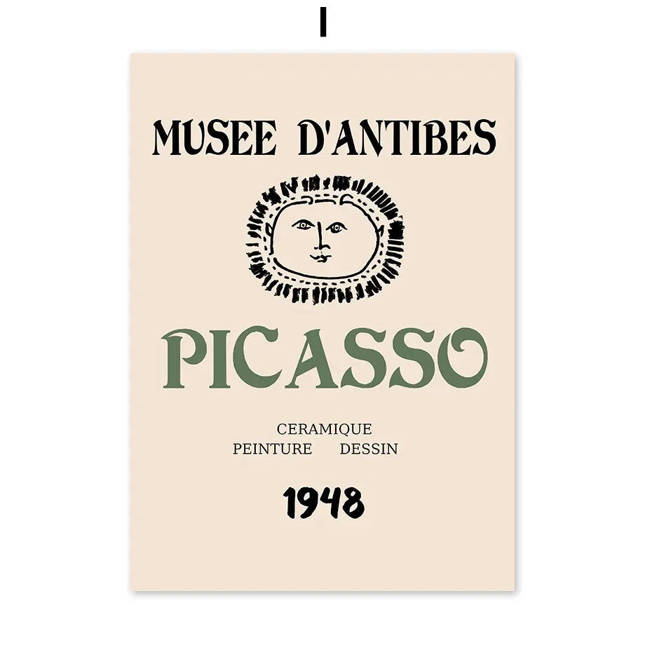 Abstract Matisse Bauhaus Picasso Exhibition Modern Wall Art Prints Canvas Painting Posters Wall Pictures For Living Room Deco Peaceful Pleasures Health and Wellness I 50x70cm Unframed