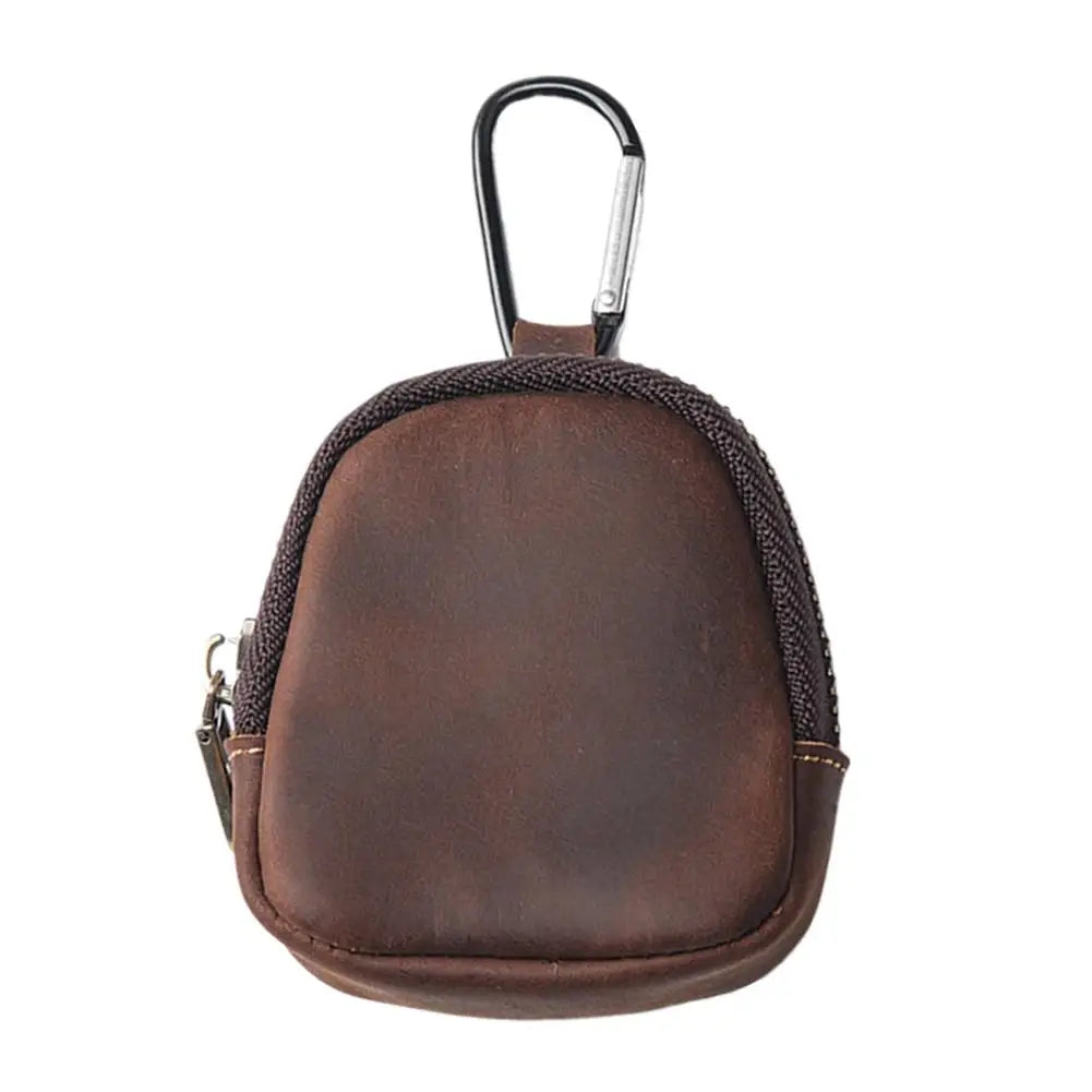 Mini PU Coin Purse with Carabiner Clip – Key & EDC Pouch
