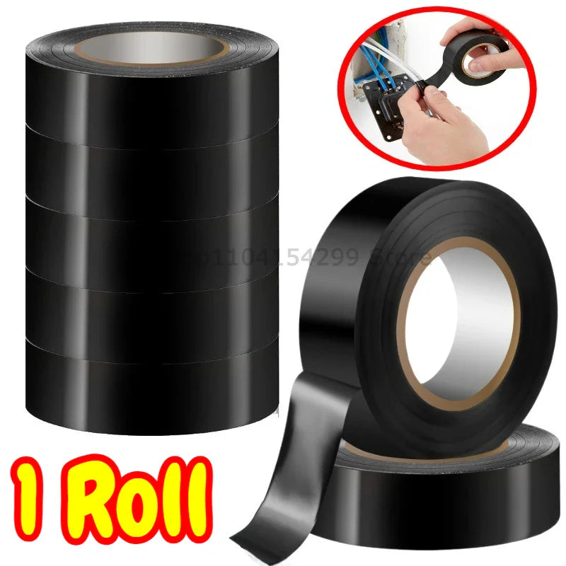 Black PVC Flame-Retardant Electrical Insulation Tape 6m/10m