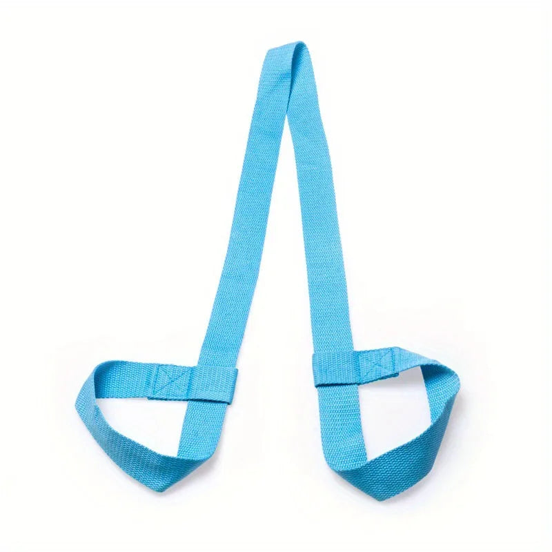Cotton Yoga Mat Back Strap Sports and Fitness Yoga Mat Binding Multi-functional Binding Strap Available in Multiple Colors Peaceful Pleasures Health and Wellness Sky blue