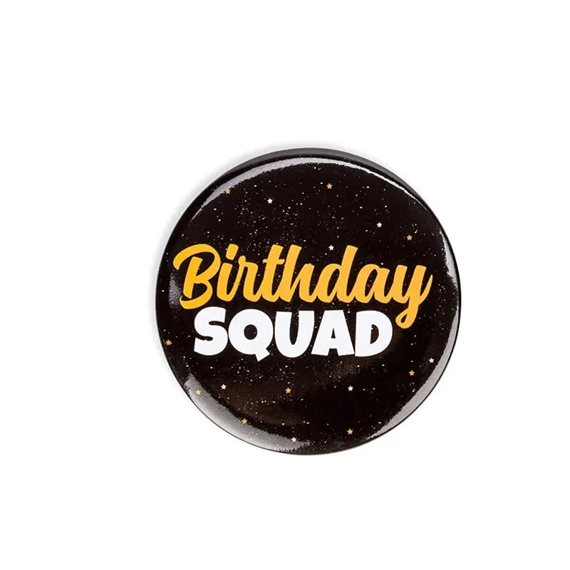 Birthday Button Pin Badge | 1st 16th 18th 21st 50th Party Gift