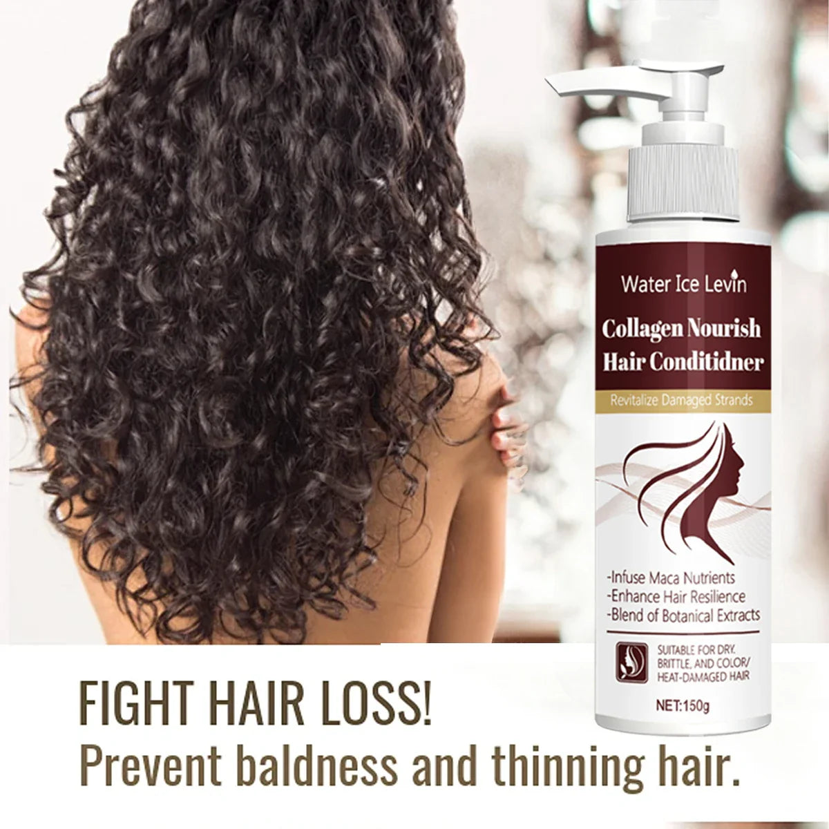 Collagen & Maca Root Hair Conditioner – Repairs Damaged Hair
