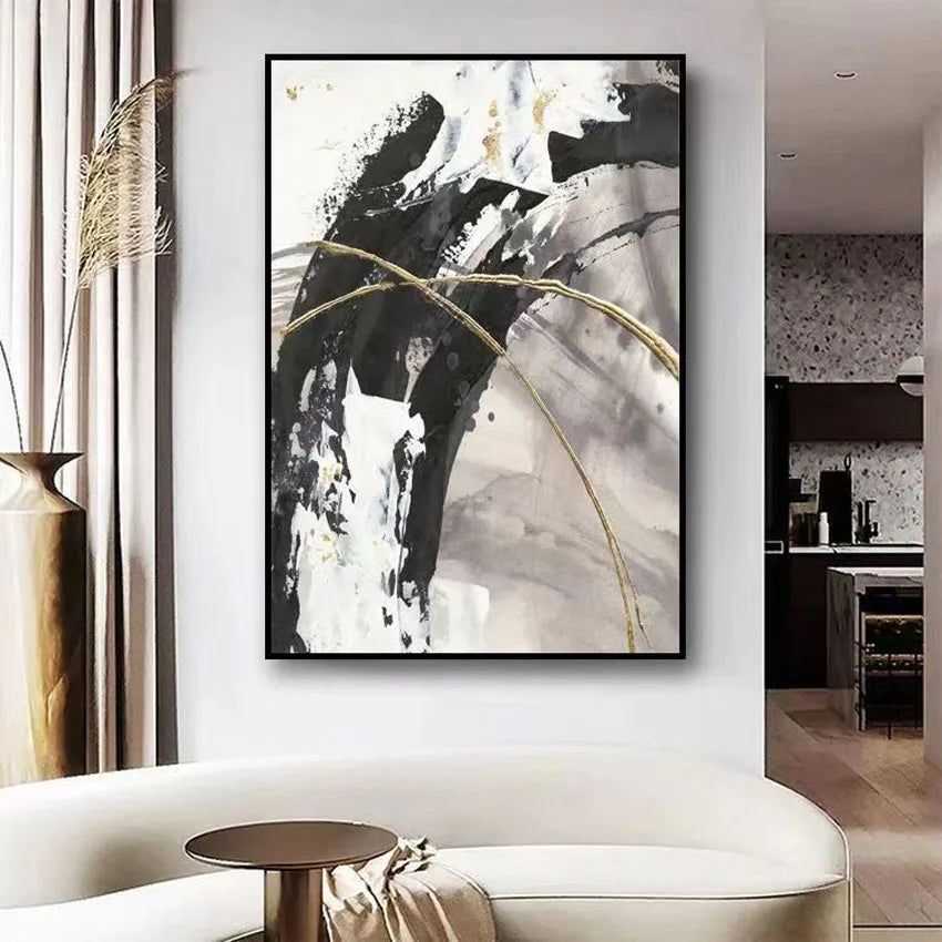New Abstract Art Decorative Mural Canvas 100% Handmade Customizable Oil Painting Living Room Hotel Restaurant Hanging Picture Peaceful Pleasures Health and Wellness