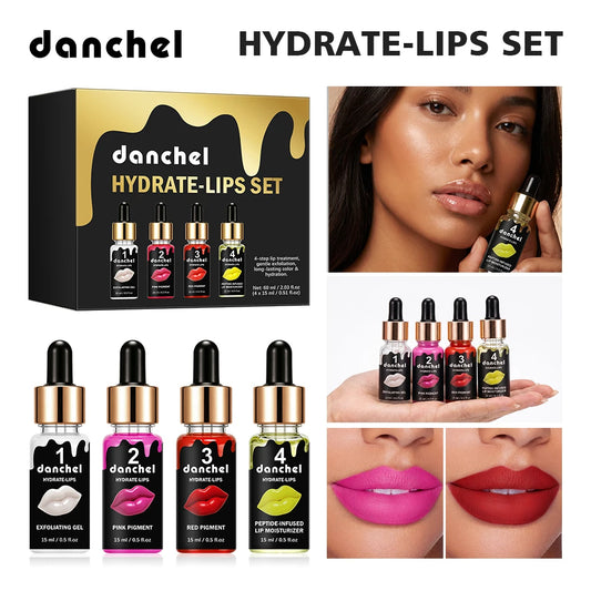 Semi Permanent BB Lip Gloss Korea Glow Lips Ampoule Serum Starter Set Tinted Pigment Long Lasting Hydrating Lip Makeup Peaceful Pleasures Health and Wellness