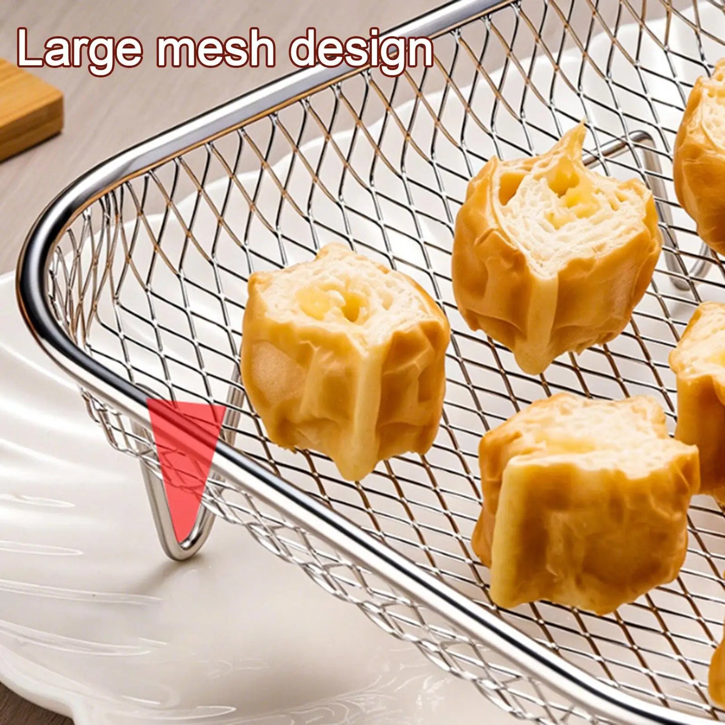 Stainless Steel Stackable Air Fryer Rack & Dehydrator Basket