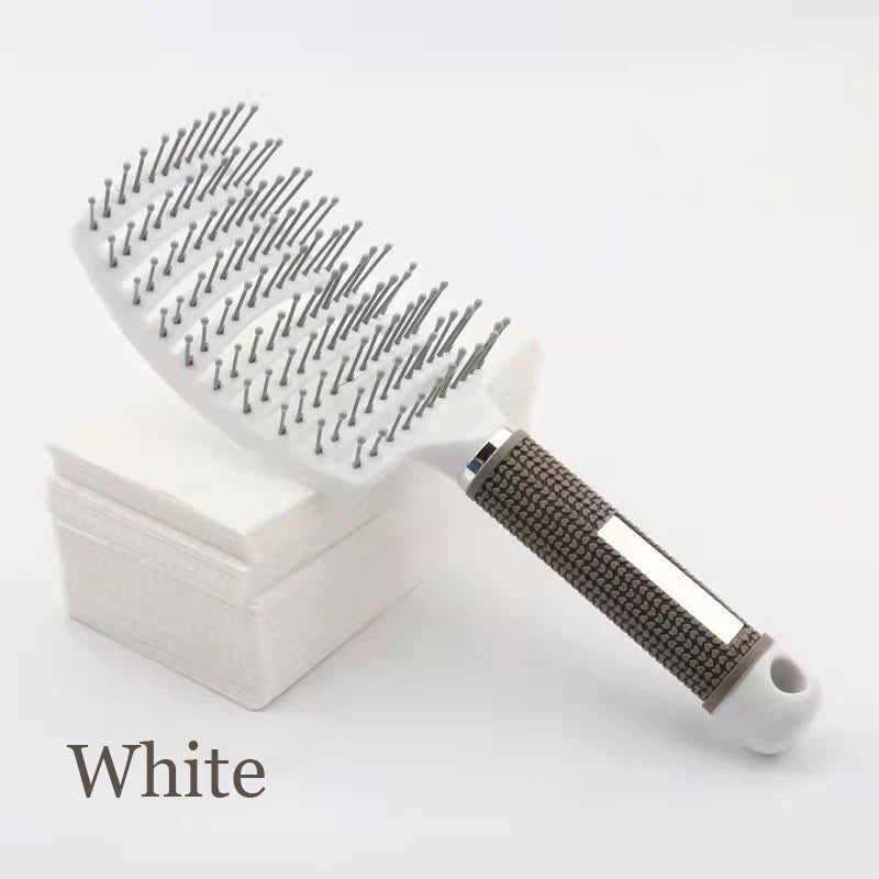 Scalp Massage Detangling Hairbrush – Anti-Static Nylon Brush