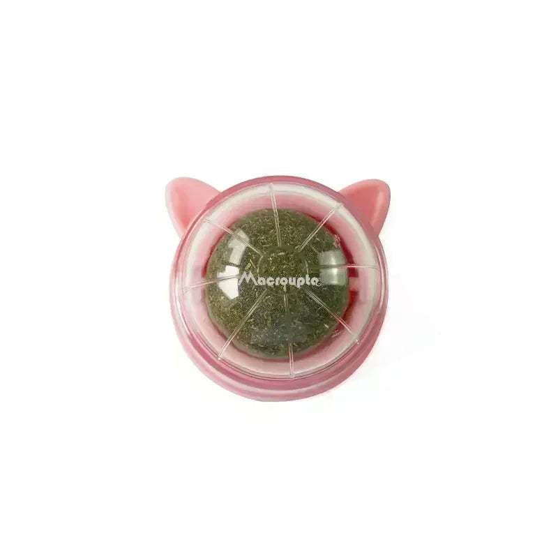 Rotating Catnip Ball Toy – Interactive Lick & Teething Toy for Cats