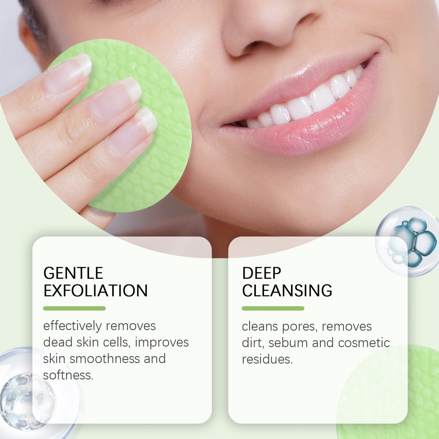 Malic Acid Pore Cleansing Exfoliating Pads – 40 Pack