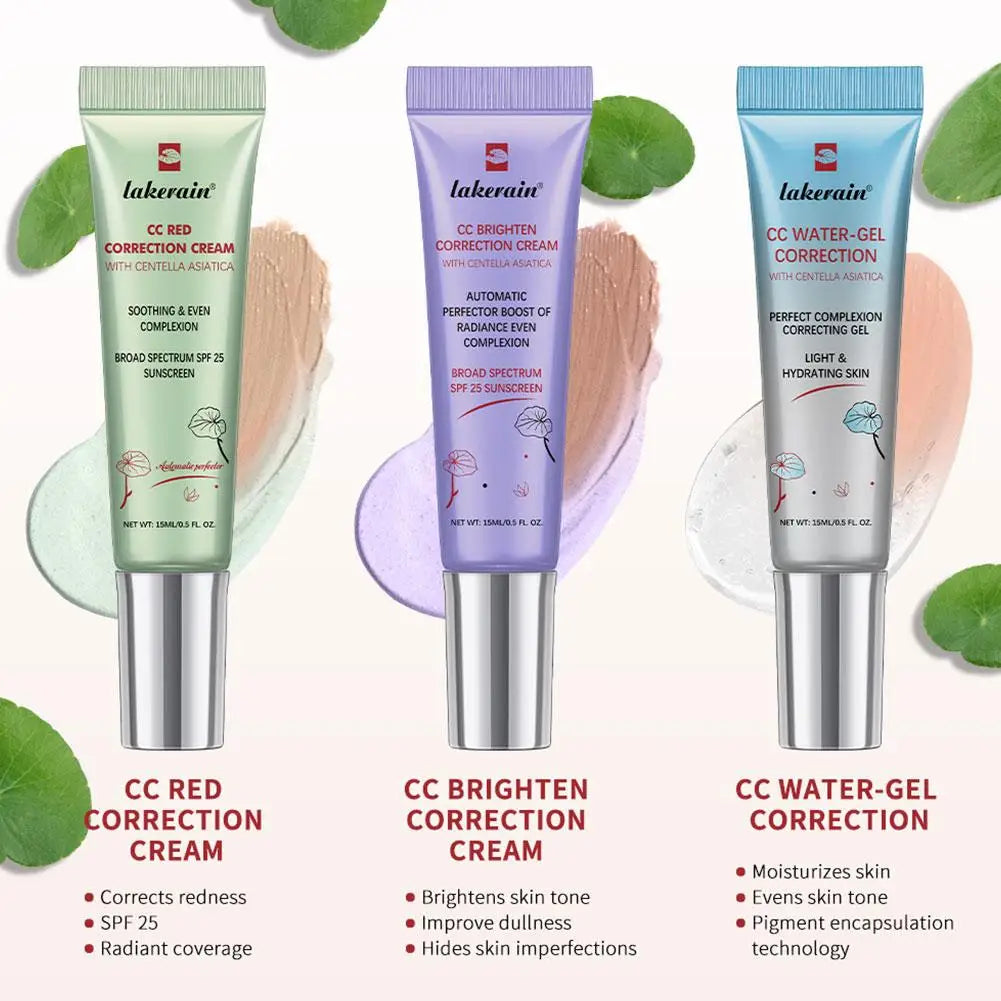 Centella CC Cream Change Color Moisture Cream Makeup Foundation Full Coverage Hydration and Oil Control Korean Makeup Peaceful Pleasures Health and Wellness