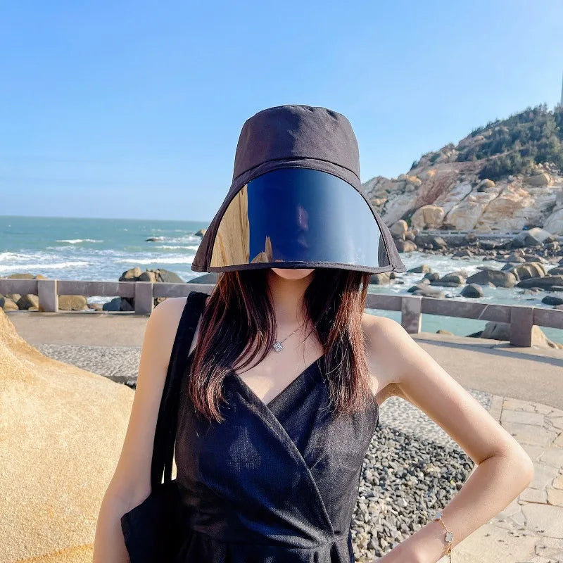 Full Face Coverage Bucket Hat – Women's Wide Brim Sun Hat