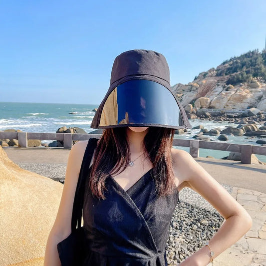 Full Face Coverage Bucket Hat – Women's Wide Brim Sun Hat Sun Protection Hat Peaceful Pleasures Health and Wellness