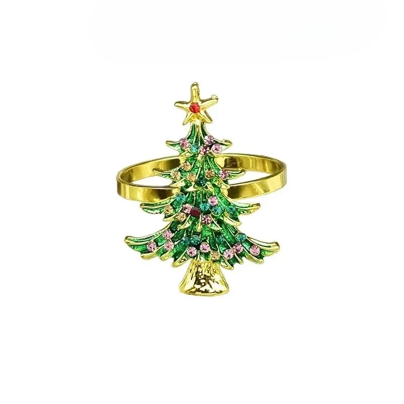 Christmas Tree Napkin Ring Holders – Set of 1–40 | Holiday Decor