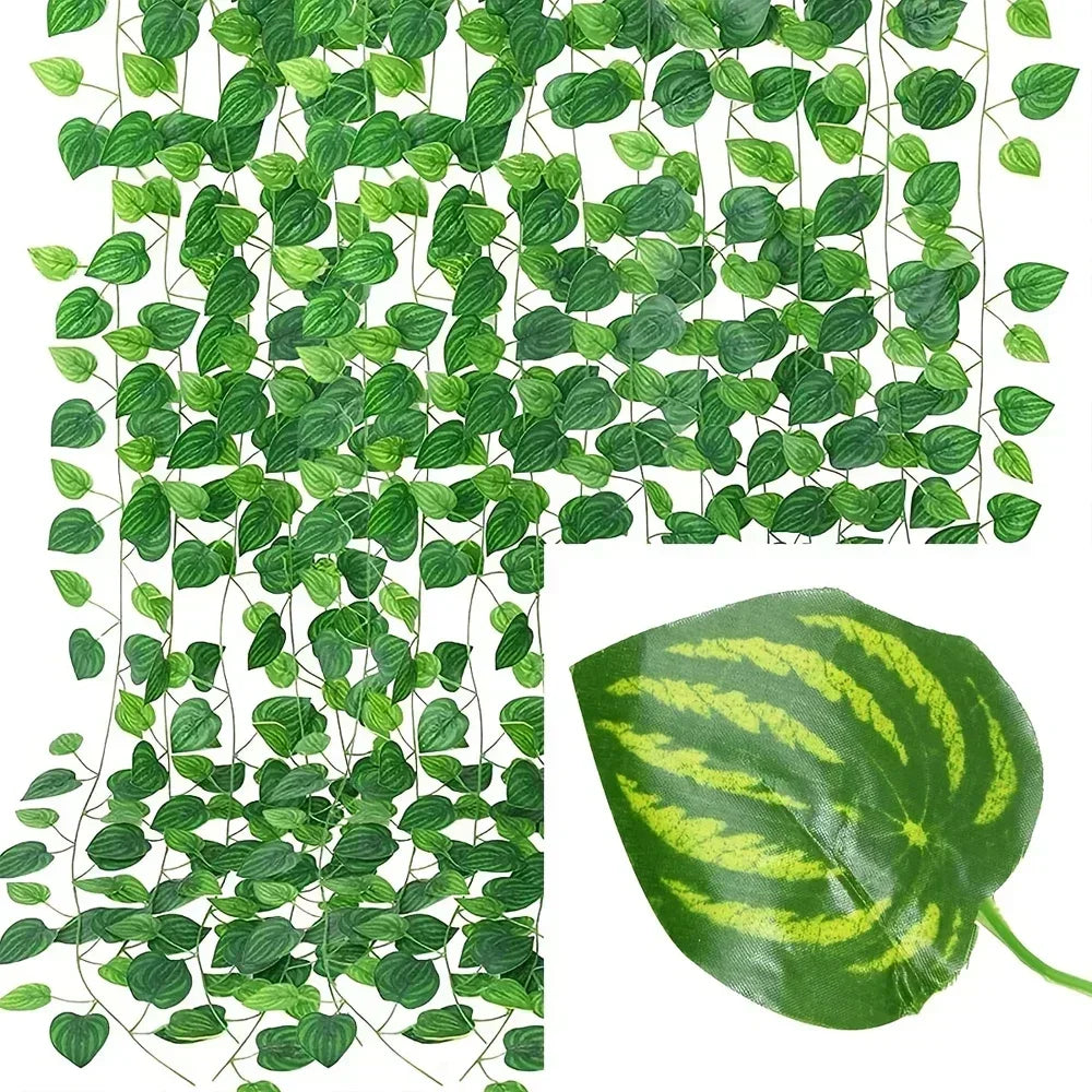 Artificial Ivy Leaf Garland Vine | Silk Wall Hanging Decor