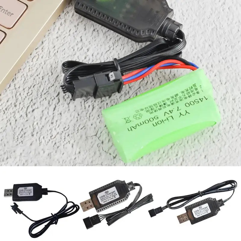 USB Lithium Battery Charger 7.4V 1000mA Fast Charging Cable RC Airplane Lithium Battery SM-2P SM-3P SM-4P Drone Battery Charge Peaceful Pleasures Health and Wellness