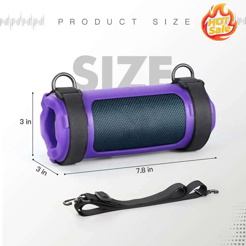 Silicone Case for JBL Flip 7 – Waterproof Cover & Strap