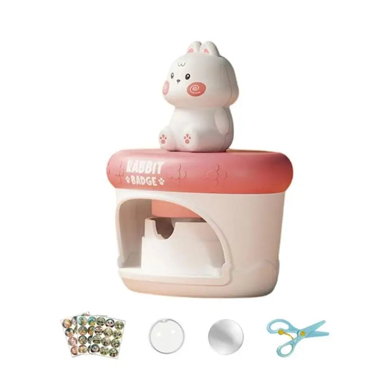Kids Badge Maker Kit | Creative Art Craft Badge Press Machine