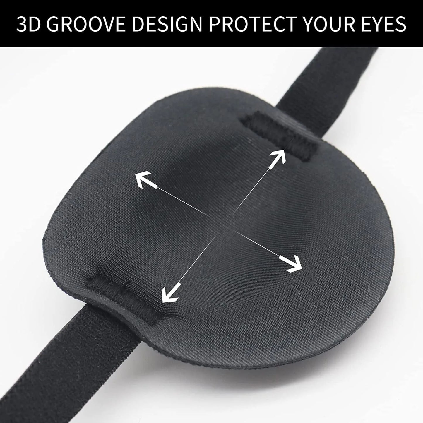 1 Pcs Eye Patch Eye Patches For Adults Adjustable Soft Amblyopia Lazy Eye Patches For Left Or Right Eyes, For Adults And Kids Peaceful Pleasures Health and Wellness