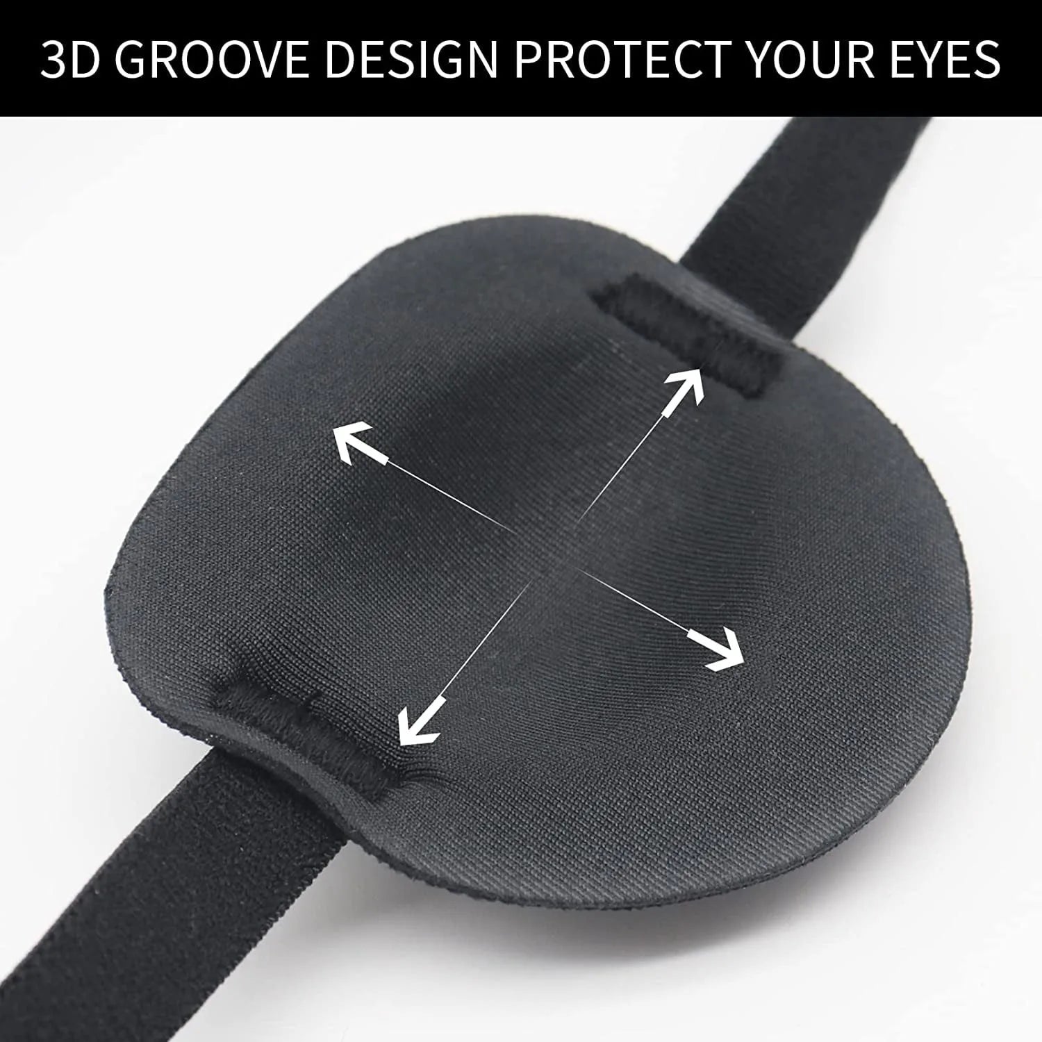 1 Pcs Eye Patch Eye Patches For Adults Adjustable Soft Amblyopia Lazy Eye Patches For Left Or Right Eyes, For Adults And Kids Peaceful Pleasures Health and Wellness