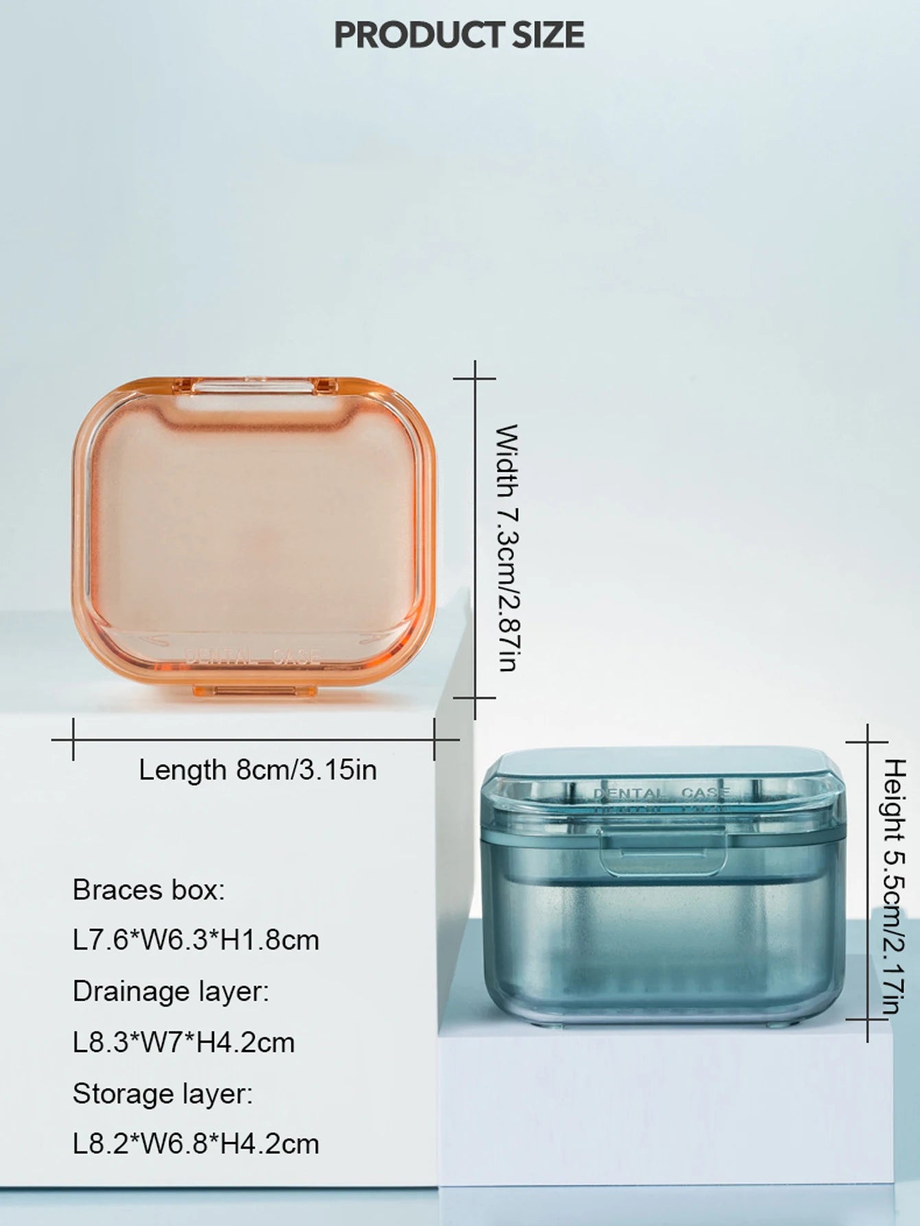 1PCS Portable Invisible Braces Box For Storing Orthodontic Appliances Braces Ceaning Box and Storage Box Peaceful Pleasures Health and Wellness