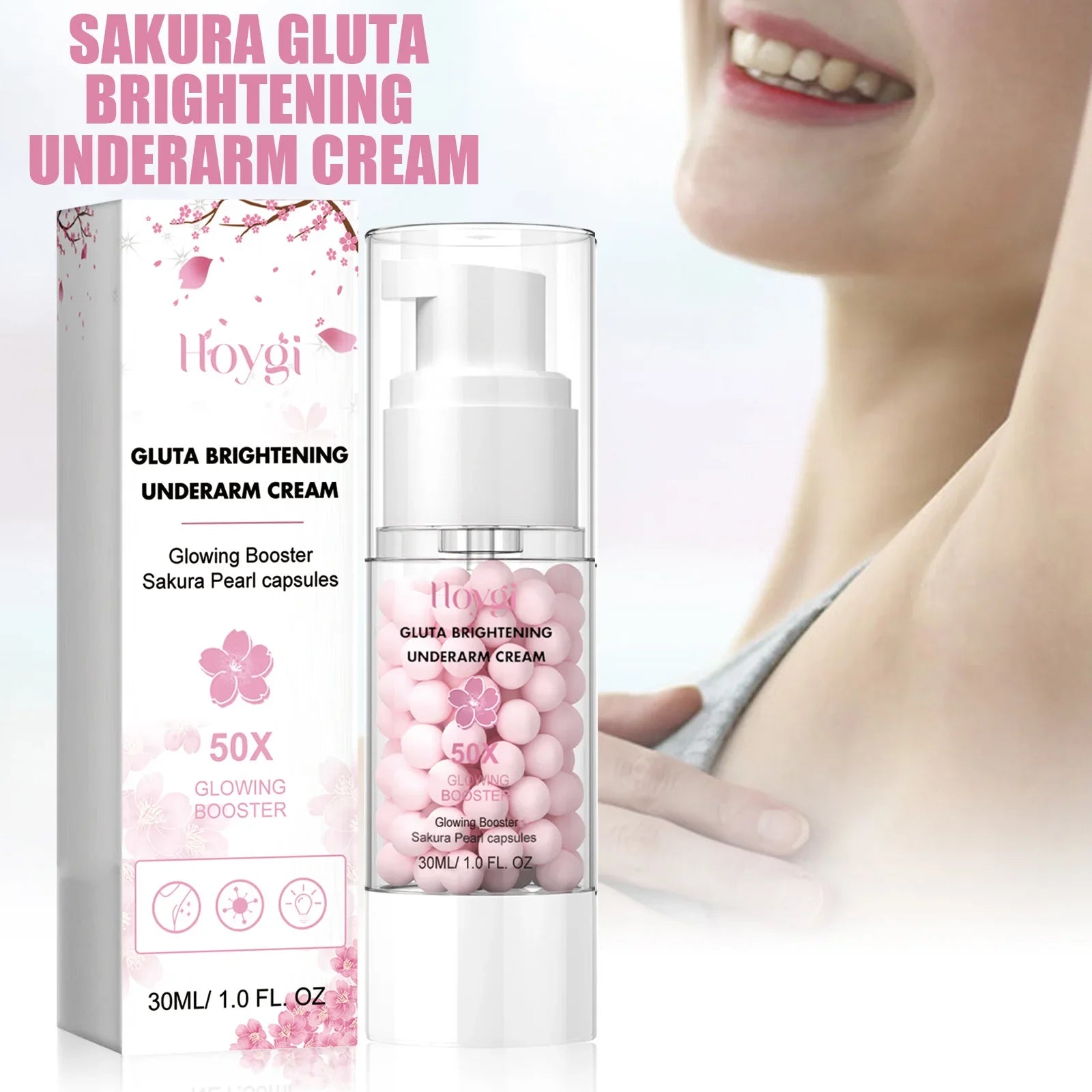 Sakura Moisturizing Cream Improving Dryness Roughness Brighten Skin Tone Fade Dark Spot Nourishing Moisturizing Body Lotion Peaceful Pleasures Health and Wellness