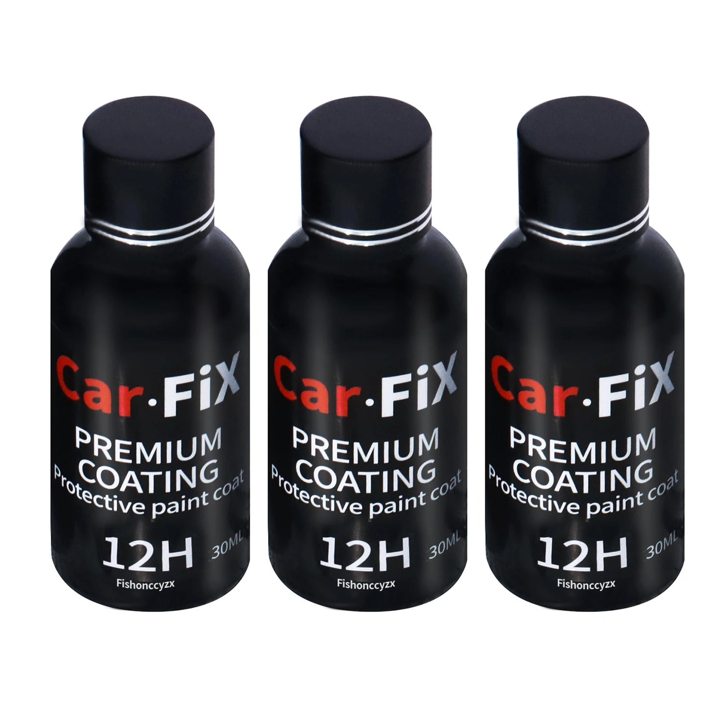 3PCS 12H Car Liquid Ceramic Coat Super Hydrophobic Glass Coating Set Polysiloxane and Nano Materials Ceramics for Cars Peaceful Pleasures Health and Wellness