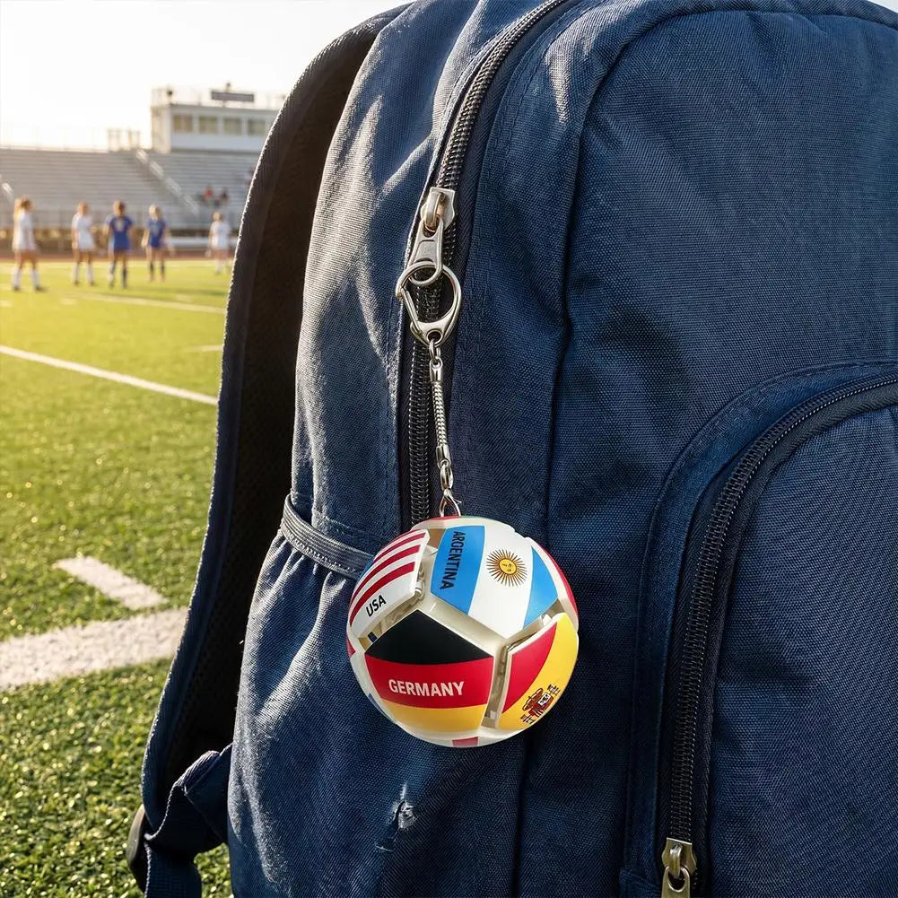 Mini Football Sensory Keychain | Squeeze Soccer Ball Fidget Toy