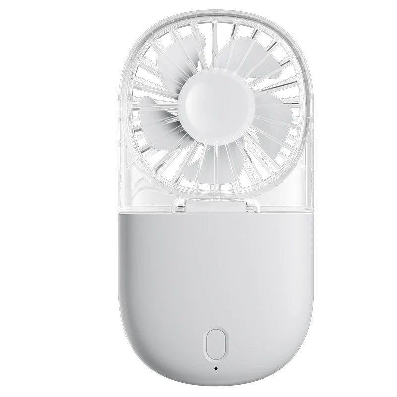 URGGU Portable USB Fan – 5-Speed Handheld & Desktop Transparent