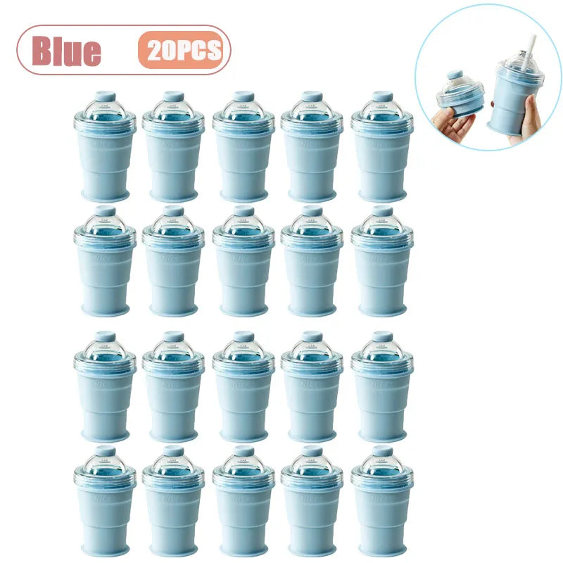 Foldable Silicone Ice Ball Maker Cup – BPA-Free Travel Mug