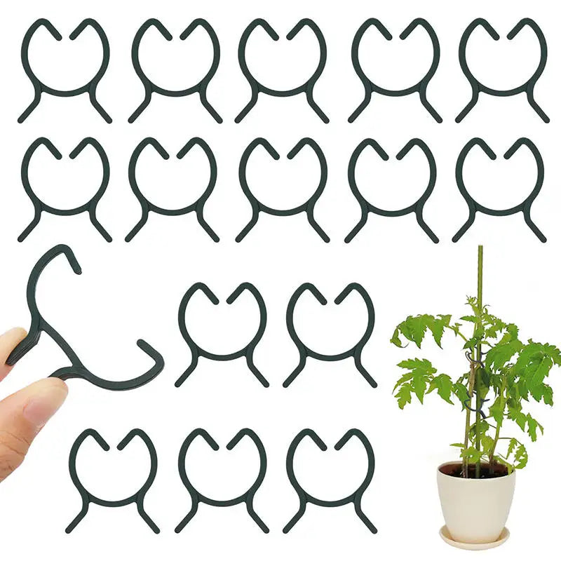 100/200Pcs Horticultural Clip Ring Butterfly Buckle Large Eight Character Plant Binding Tie Plant Support Climbing Plant Clip Peaceful Pleasures Health and Wellness