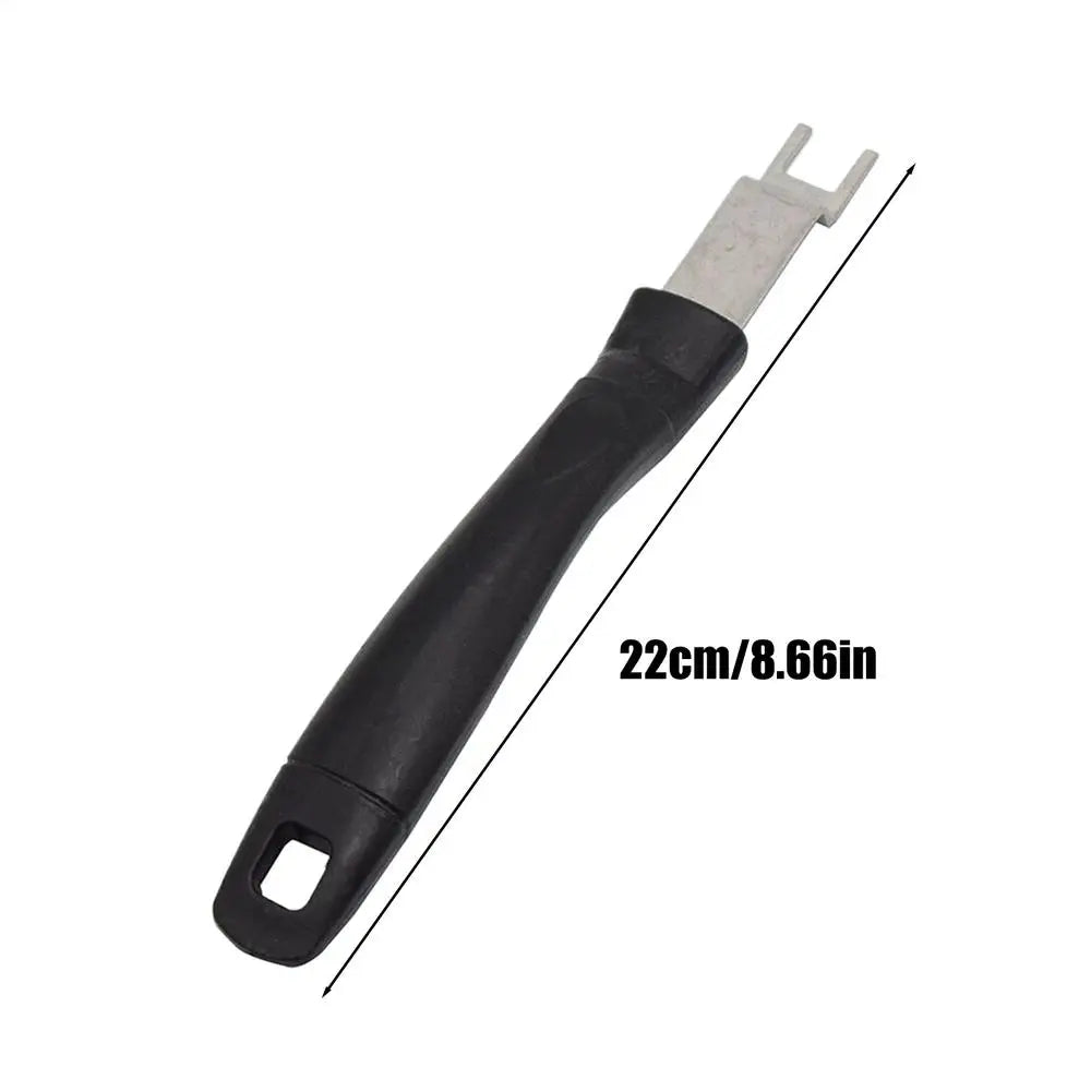 Stainless Steel Grill Grate Lifter Tool For Charcoal Grills BBQ Cooking Utensils For Backyard Barbecue Camping Picnic Travel Peaceful Pleasures Health and Wellness Black