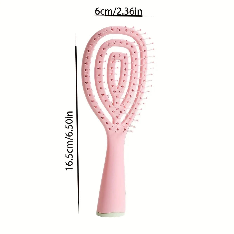 Detangling Hair Brush – Soft Bristles, Wet & Dry, Travel Size