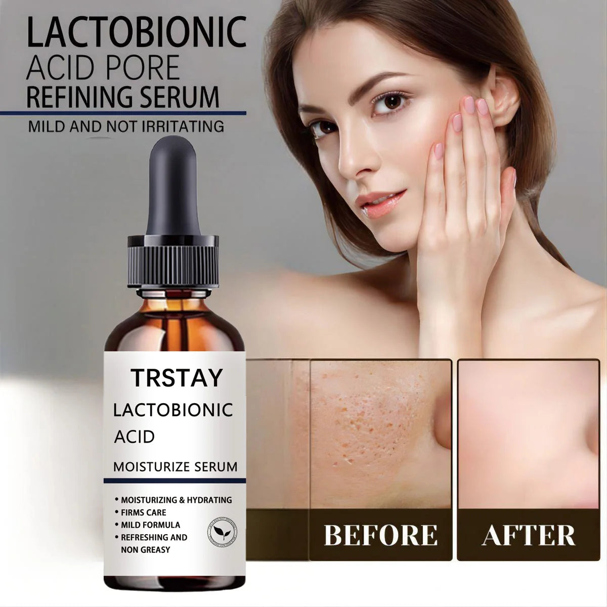 Instant Perfection Serums Facial Lactobionic Acid Skin Care Face Serums Reduce Wrinkles Fine Eye Essence Firming Lifting Peaceful Pleasures Health and Wellness