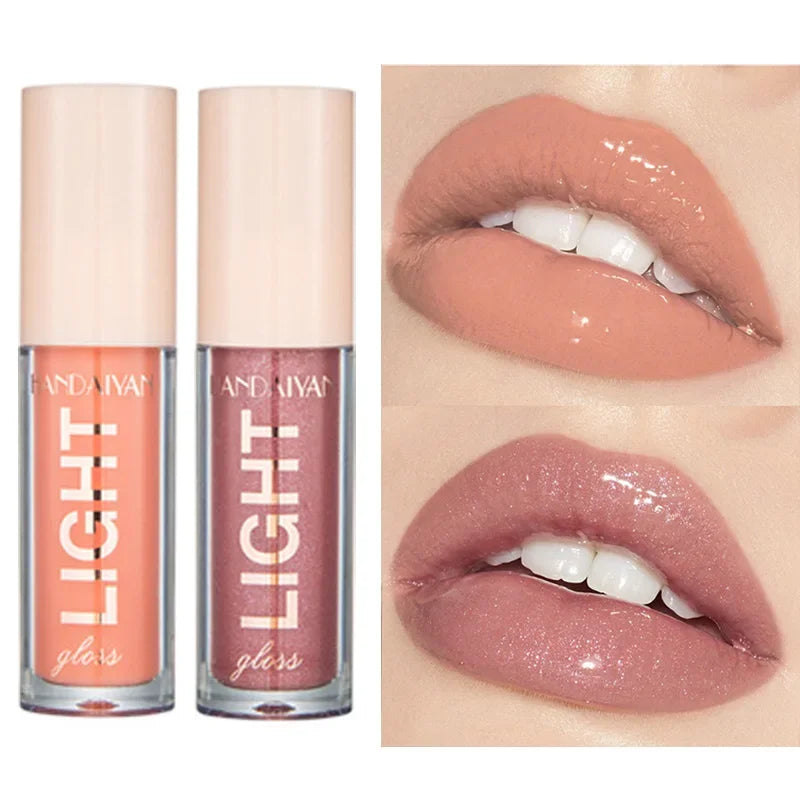 12-Color Mirror Pearl Lip Gloss – Glitter Glaze Liquid Lipstick