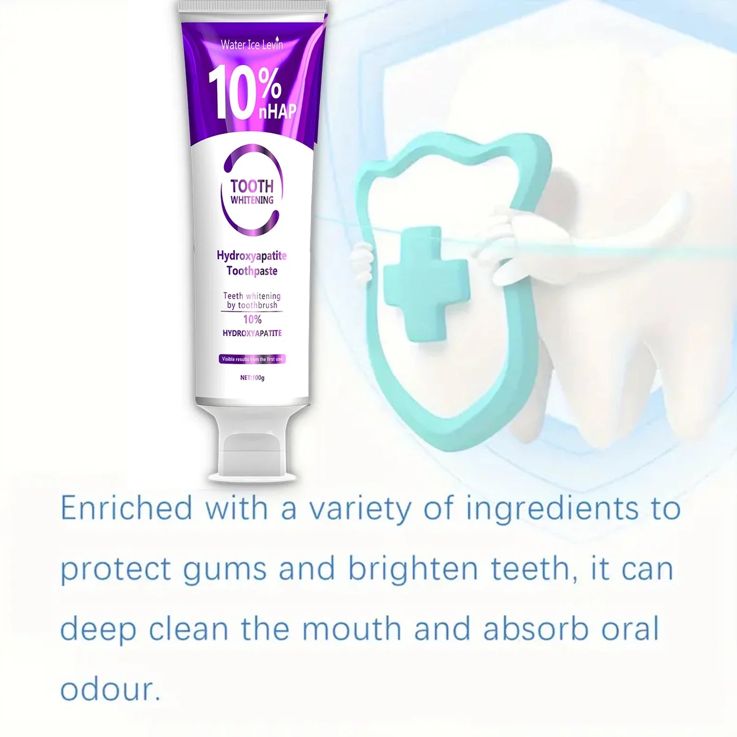 Hydroxyapatite Whitening Toothpaste | 10% HA Enamel Care