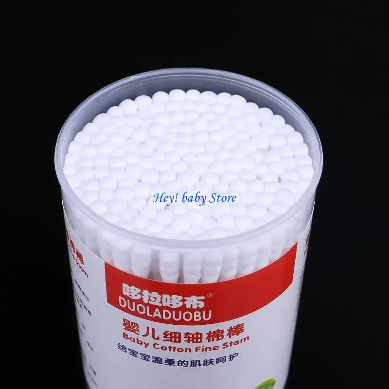 180-Pack Double Head Cotton Swabs | Baby & Makeup Paper Sticks