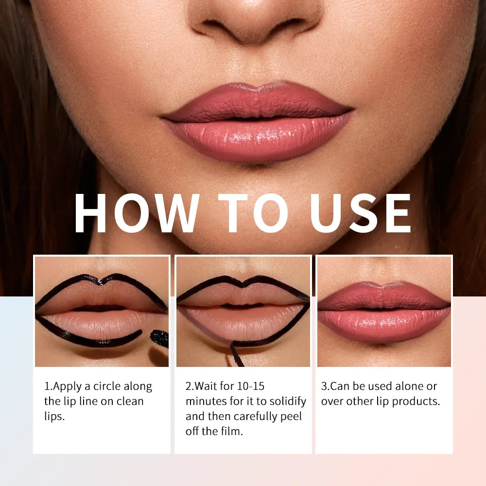 Peel Off Lip Liner & Tint – 4 Colors, Waterproof Matte Velvet