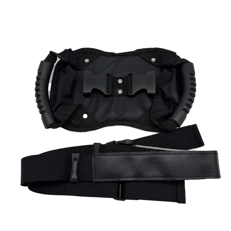 Motorcycle Handrail Motorcycle Rear Seat Passenger Safety Grip Frame Electric Vehicle Rear Seat Waist-buckling Safety Handrail Peaceful Pleasures Health and Wellness