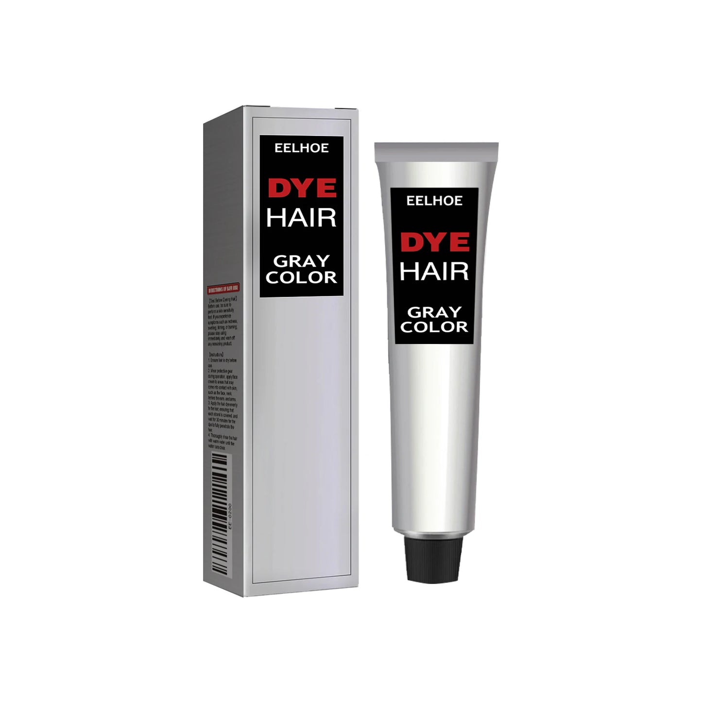 EELHOE Hair Color Cream – Gray Coverage, Semi-Permanent, Long-Lasting Shine Peaceful Pleasures Health and Wellness Granny Gray