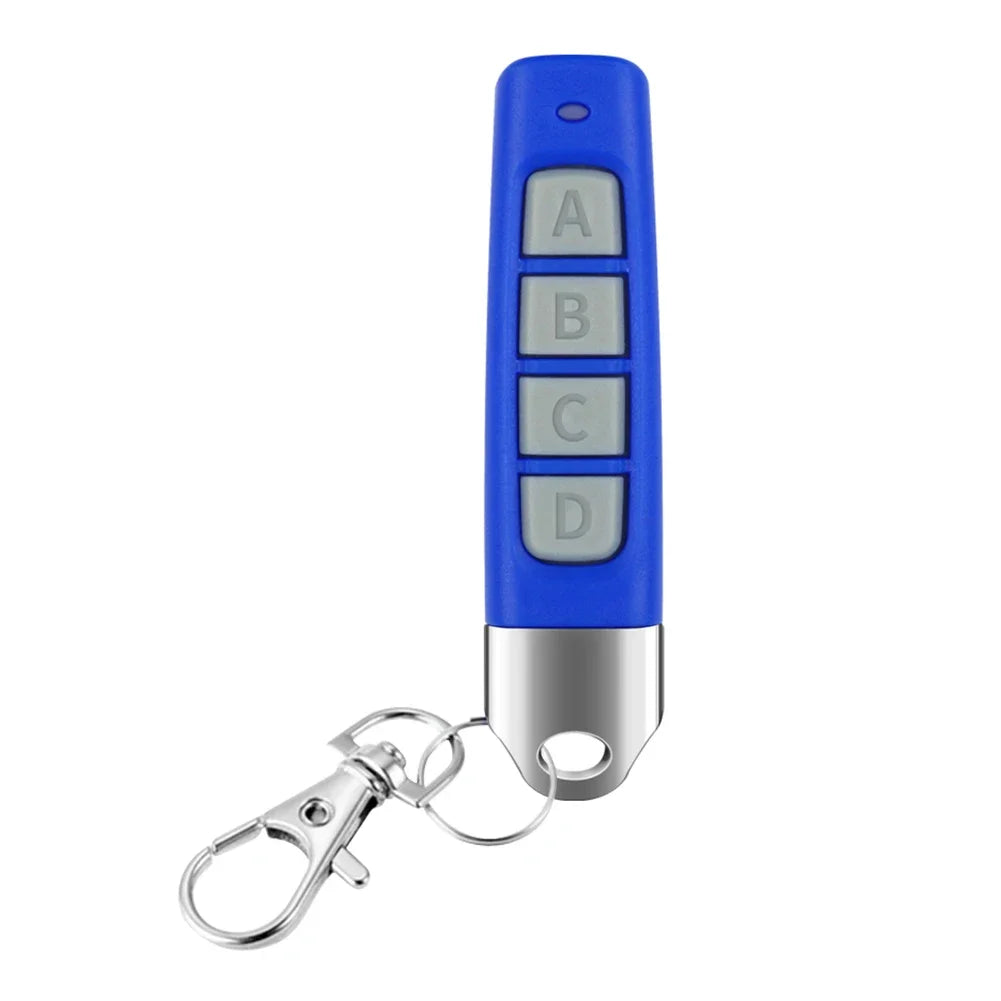 433MHz Remote Control Car Key Garage Door Opener Remote Control Duplicator Clone Cloning Code 4key Wireless Controller Receiver Peaceful Pleasures Health and Wellness 1pc Blue 433MHZ