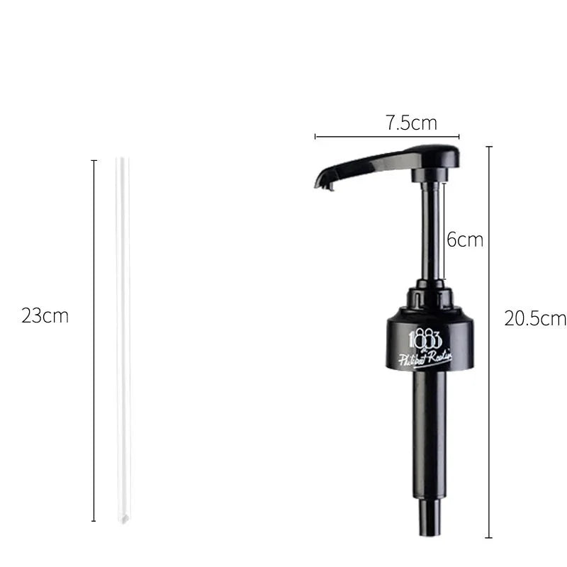 Coffee Milk Tea Dispenser Food Grade Candy Juice Press Monin Universal Bottled Liquid Press Nozzle 10ml Bottle Dispenser Pump Peaceful Pleasures Health and Wellness Black
