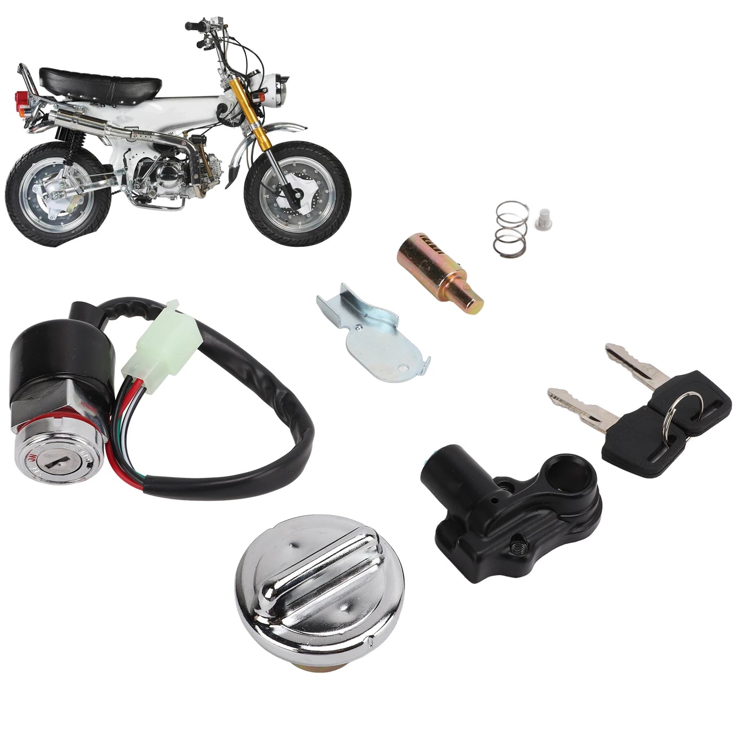 Ignition Lock Kit for Dax Skyteam 50cc 125cc | 2-Key Set