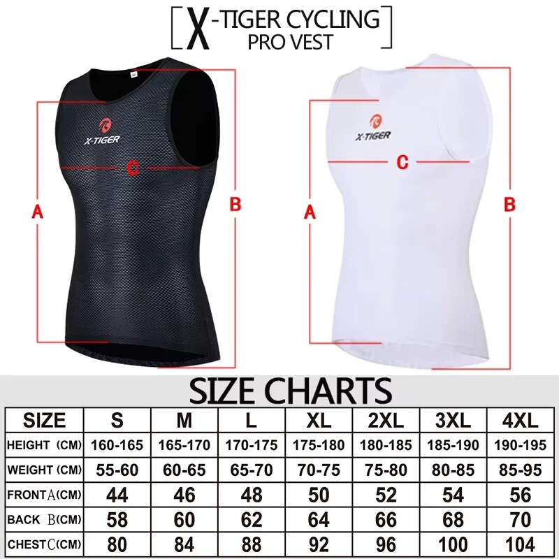 X-TIGER Men's Breathable Mesh Cycling Vest | Quick Dry MTB Jersey